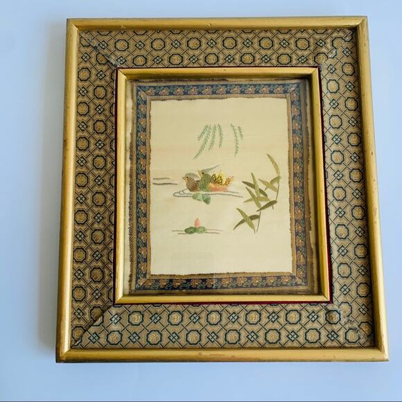 Vintage Chinese Silk Brand Embroidery Art - Picture 2 of 9